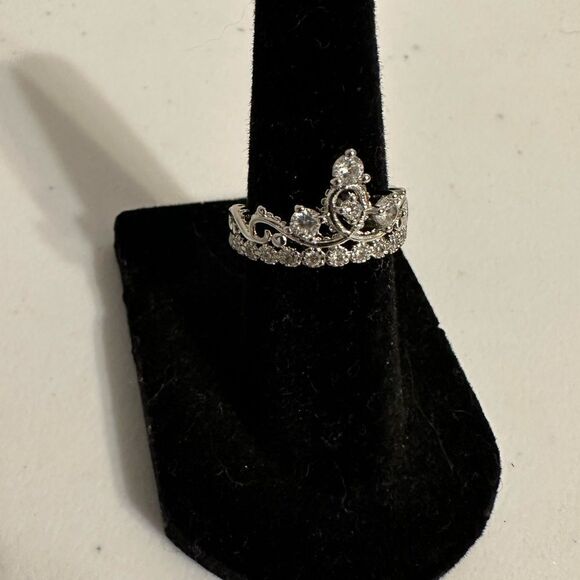 Sterling Silver Cubic Zirconia Ring Size 6 NWT - Picture 2 of 8